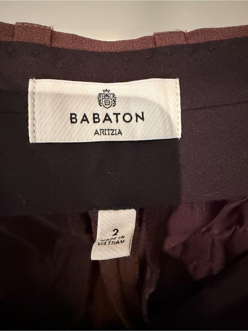 Aritzia Babaton Women's Agency Pant - Mirror Crepe - Size 2 - Rich Mocha Brown